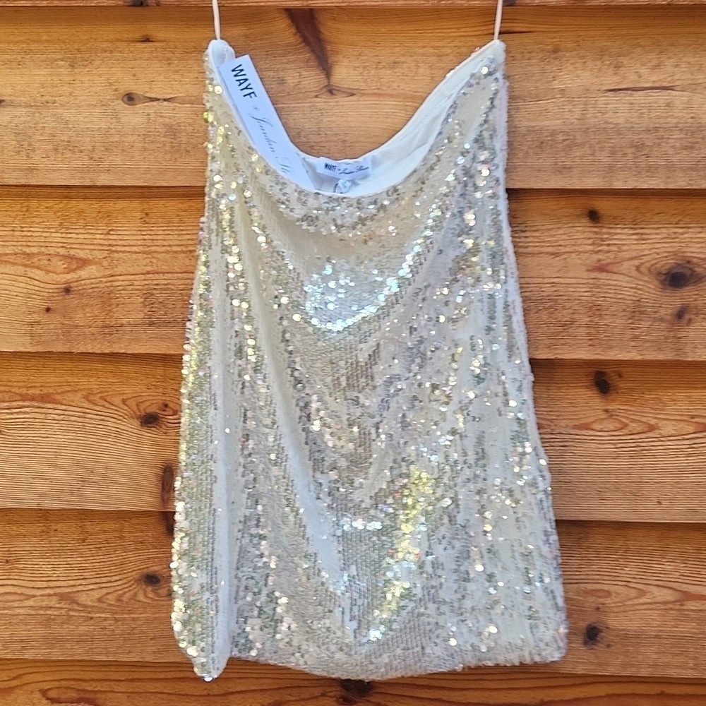 WAYF by Jordon Slone sequined mini dress Small NWT
